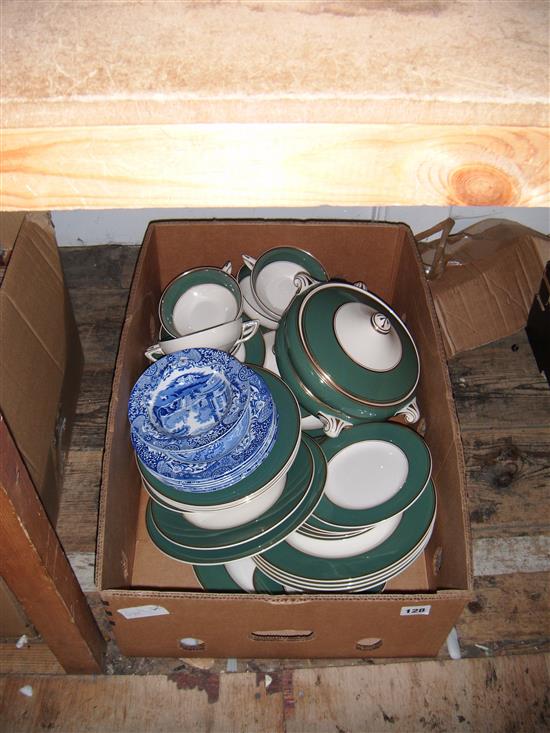 Crown Ducal dinner service, spode Copland flower pattern ware
